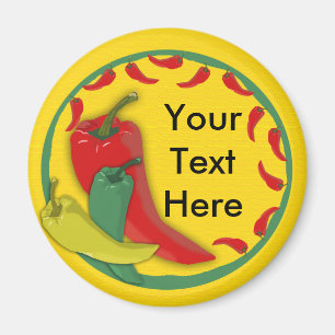 Lijst voor Chili Pepper Group Circle Magneet