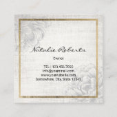  Lijst voor de bijenteelt en de bloementeelt Vierkante Visitekaartje (Achterkant)