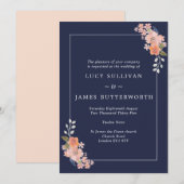 Lijst voor de marine en peach kaart (Voorkant / Achterkant)