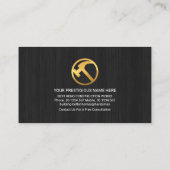 Lijst voor de vernieuwing van het Timber Grain Gol Visitekaartje (Achterkant)