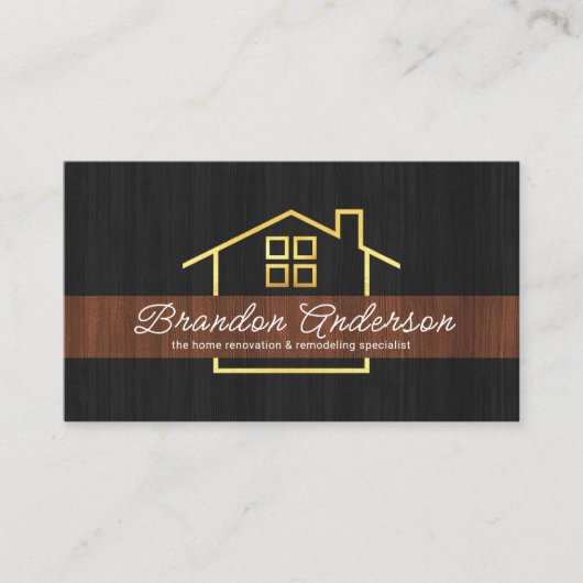 Lijst voor de vernieuwing van het Timber Grain Gol Visitekaartje (Voorkant)