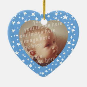 Lijst voor foto van hartvorm keramisch ornament