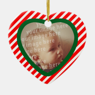 Lijst voor foto van hartvorm keramisch ornament