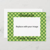 Lijst voor gezinshereniging uitnodiging briefkaart (Voorkant / Achterkant)