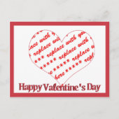 Lijst voor hartvorm briefkaart (Voorkant)