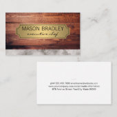 Lijst voor heerlijk hout en marmer Gold Visitekaartje (Voorkant / Achterkant)