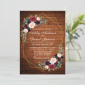 Lijst voor het binden van hout - Rustic Wood Geome Kaart (Staand voorkant)