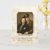 lijst voor huwelijksverjaardag kaart (Gele Bloem)