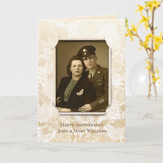 lijst voor huwelijksverjaardag kaart (Gele Bloem)