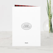 Lijst voor kerstmis met naam kaart (Achterkant)