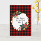 Lijst voor kerstmis met naam kaart (Gele Bloem)