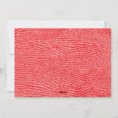 Lijst voor moderne witte en rode doodle feestdagenkaart (Achterkant)