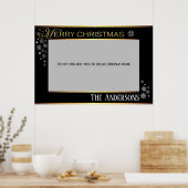 Lijst voor prettige kerstfoto's poster (Keuken)