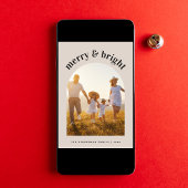 Lijst voor prettige kerstserie feestdagenkaart