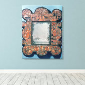 Lijst voor rietspiegels, 1670-80 canvas afdruk (Insitu (Houten vloer))