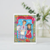 Lijst voor Santa Be Good Inspirerend Briefkaart (Staand voorkant)