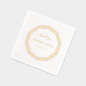 Lijst voor sierdoeleinden | Dank u, namen Folie br Folie Servetten (Links)