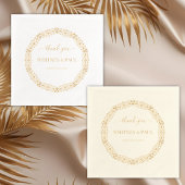 Lijst voor sierdoeleinden | Dank u, namen Folie br Folie Servetten