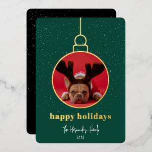 Lijst voor sierfoto's folie feestdagenkaart