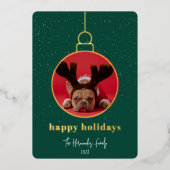 Lijst voor sierfoto's folie feestdagenkaart (Voorkant)