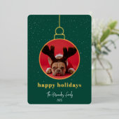 Lijst voor sierfoto's folie feestdagenkaart (Staand Voorkant)