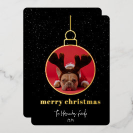 Lijst voor sierfoto's folie feestdagenkaart