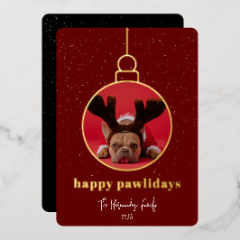 Lijst voor sierfoto's folie feestdagenkaart