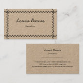 Lijst voor zeefdruk visitekaartje (Voorkant / Achterkant)