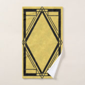 Lijst voor zwart en goudkunst bad handdoek (Handdoek)