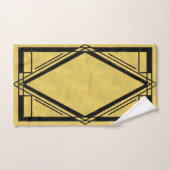 Lijst voor zwart en goudkunst bad handdoek (Handdoek)