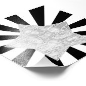 Lijst voor zwart-wit Starburst Foto Afdruk (Hoek)