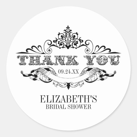  Lijst Vrijgezellenfeest Hartelijk dank Ronde Sticker (Voorkant)