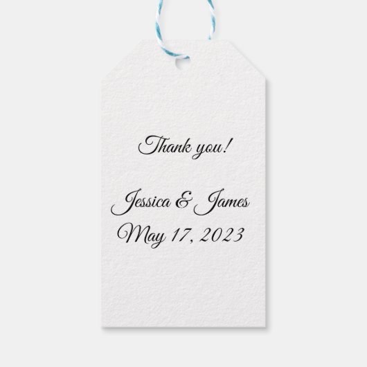 Lijst Waterverf Bouquet Gift Label Cadeaulabel (Achterkant)