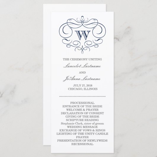 Lijst-weddenschap schuiven programmakaart (Voorkant / Achterkant)