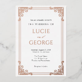   Lijst Wedding Real Folie Uitnodiging