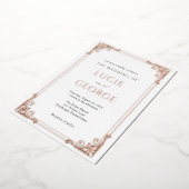   Lijst Wedding Real Folie Uitnodiging (Gedraaid)