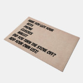 Lijst wijzigen Vergeet niet Keys Telefoon Wallet F Deurmat (Schuin)