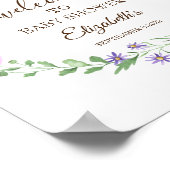 Lijst Wilde bloem Poster (Hoek)