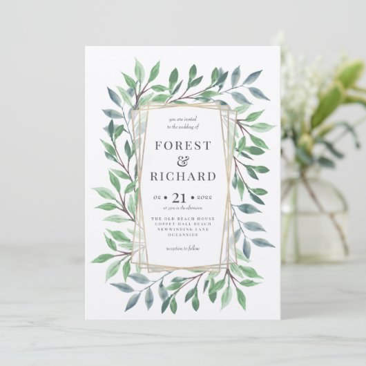 Lijst Woodland Kaart (Staand voorkant)