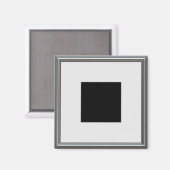 lijst zilver afbeelding magneet (Voorkant / Achterkant)