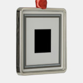 lijst zilver afbeelding metalen ornament (Rechts)