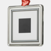 lijst zilver afbeelding metalen ornament (Links)