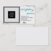 lijst zilver afbeelding, op maat visitekaartje (Voorkant / Achterkant)