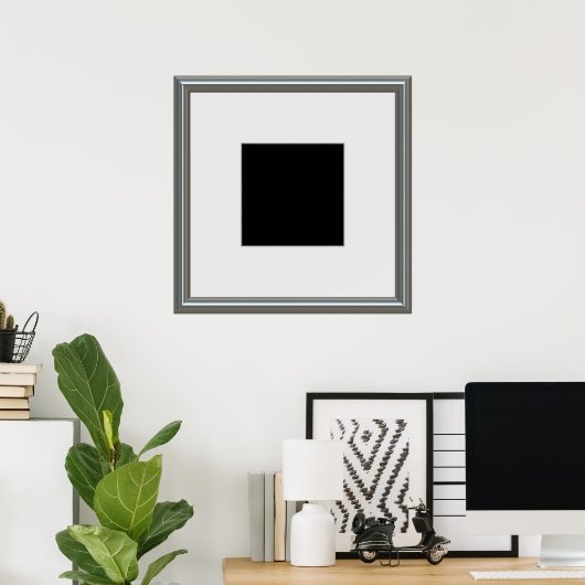 lijst zilver afbeelding poster (Thuiskantoor)