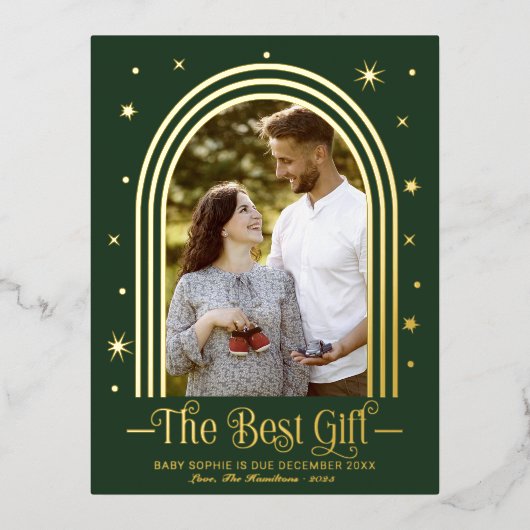 Lijst Zwangerschap Folie Briefkaart (Voorkant)