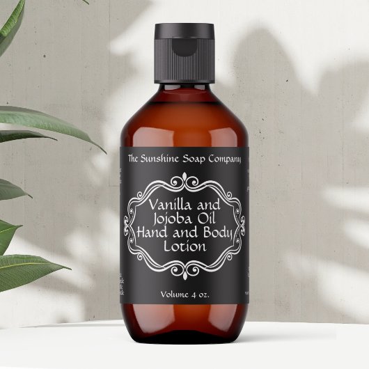  lijst Zwart Cosmetisch Label - 3.25 "x 2"