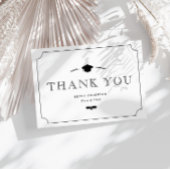  lijst zwart-wit afstuderen dank u briefkaart