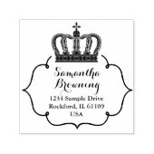  Lijst Zwart & Wit / Kroon I + uw ideeën Zelfinktende Stempel (Design)