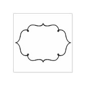 Lijst zwart-wit + uw ideeën Rubberstempel (Afrduk)