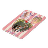  Lijsten 3 Foto 1st Christmas Milestone KAART Magneet (Linkerzijde)